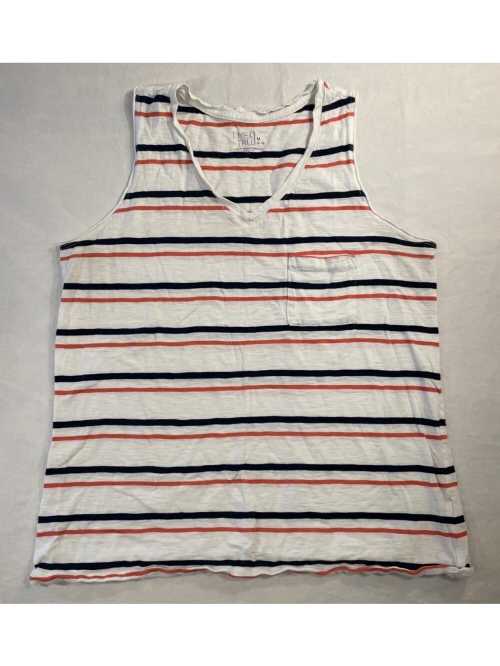 Women's Medium Red/White/Blue Time & Tru Tank Top